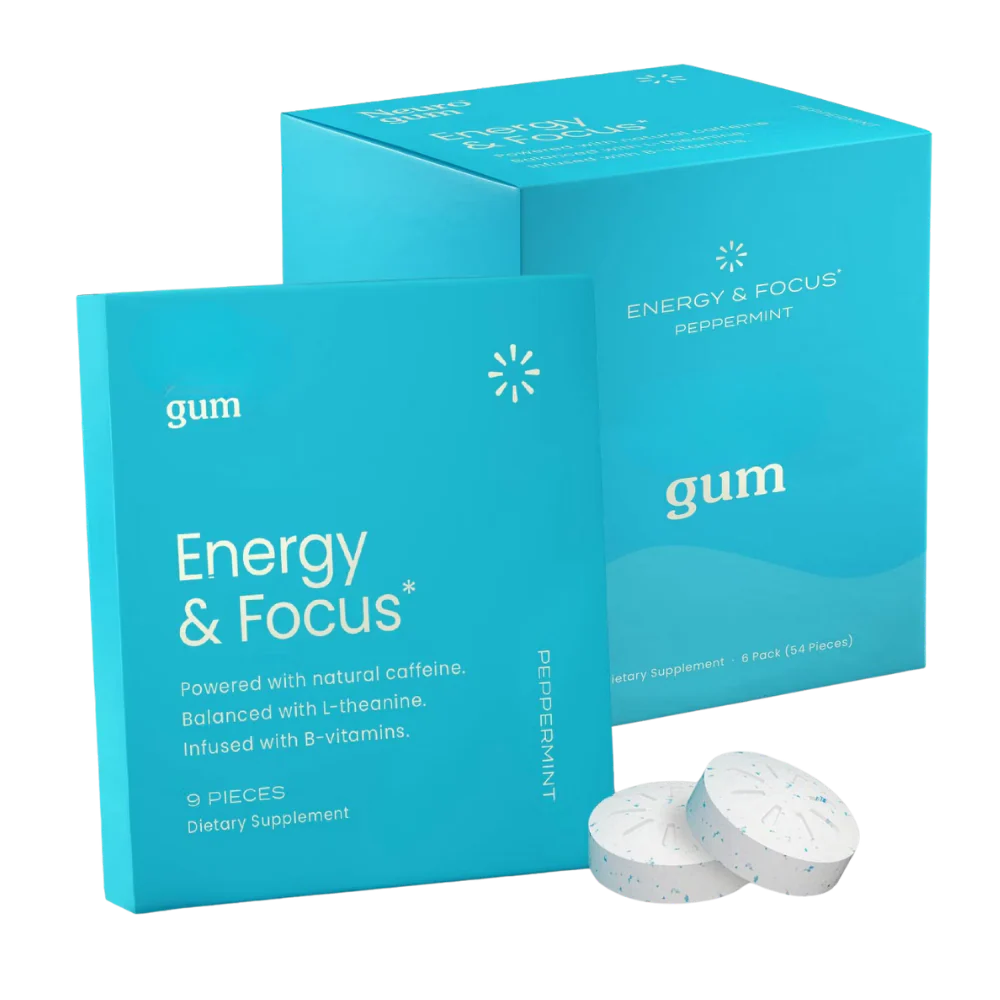 6 Pack | 54 Energy & Focus Gum