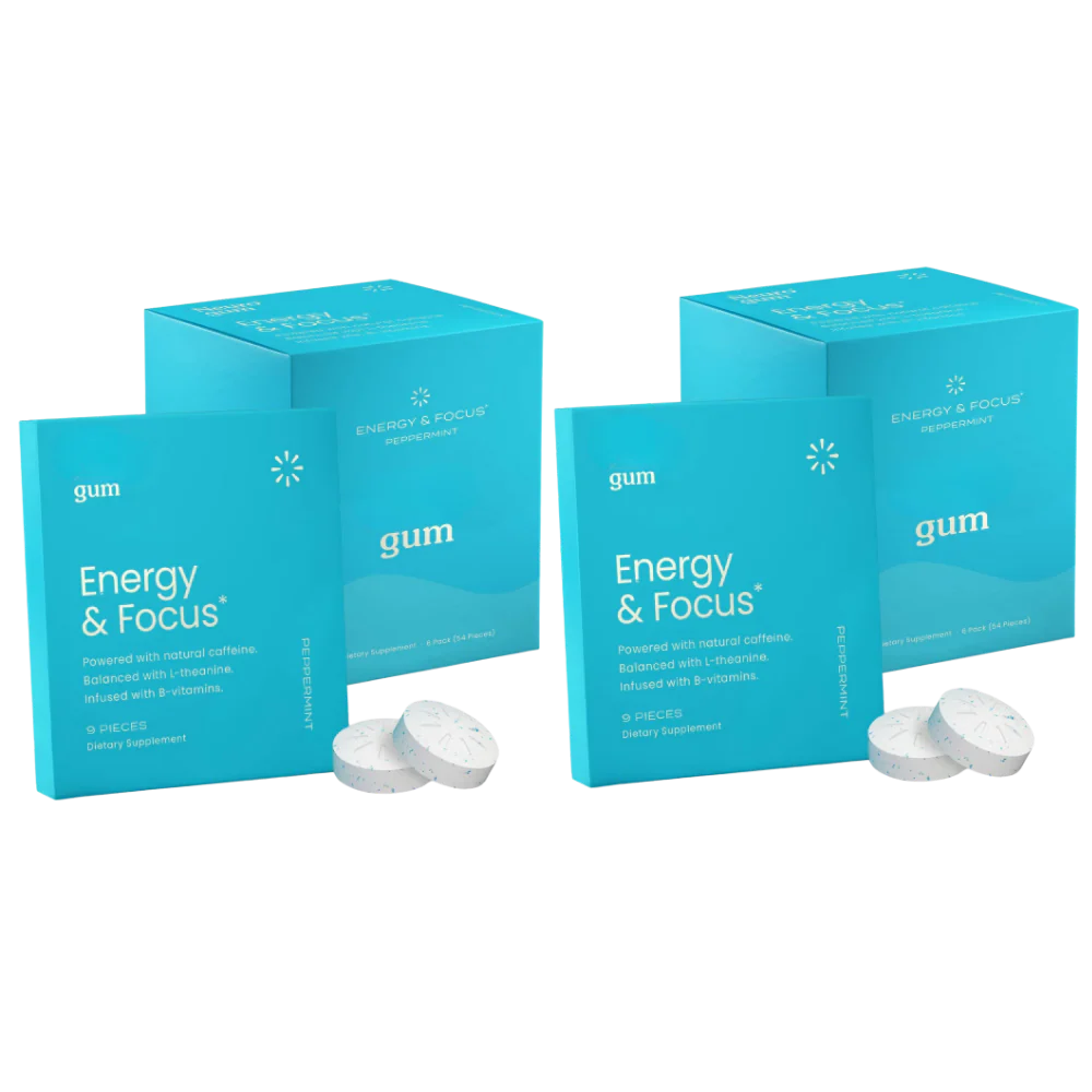 12 Pack |108 Energy & Focus Gum